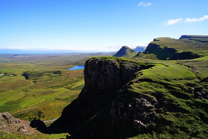 Quiraing landscape on the Isle of Skye, Scotland