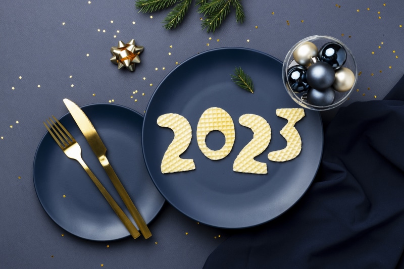 New Year's Eve Dinner Setting 2023