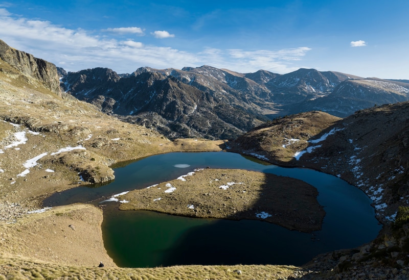 Mountain lake in Incles, Andorra