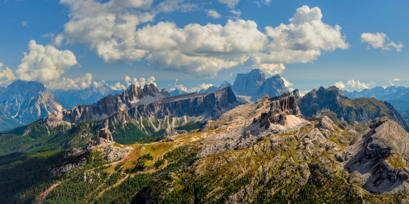Dolomites Mountains Scenery in Italy