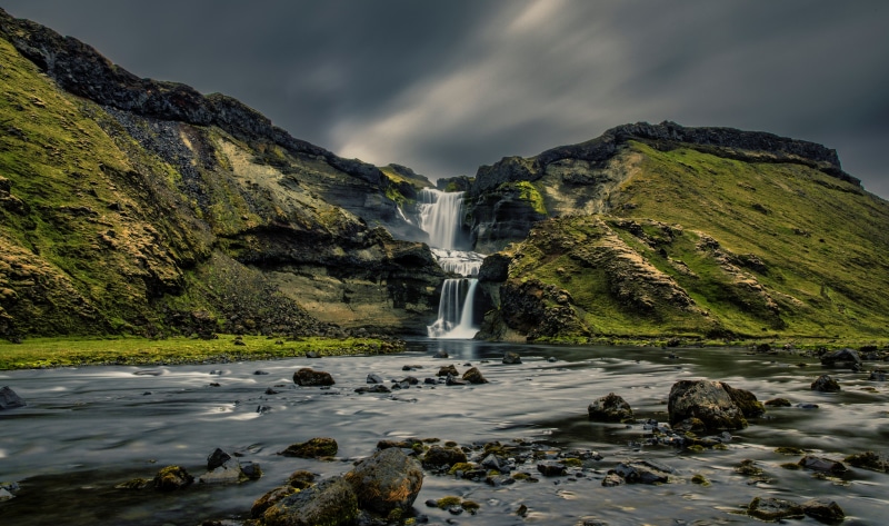 Waterfall in Iceland