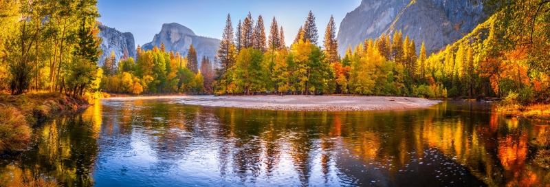 Yosemite National Park Autumn Panorama