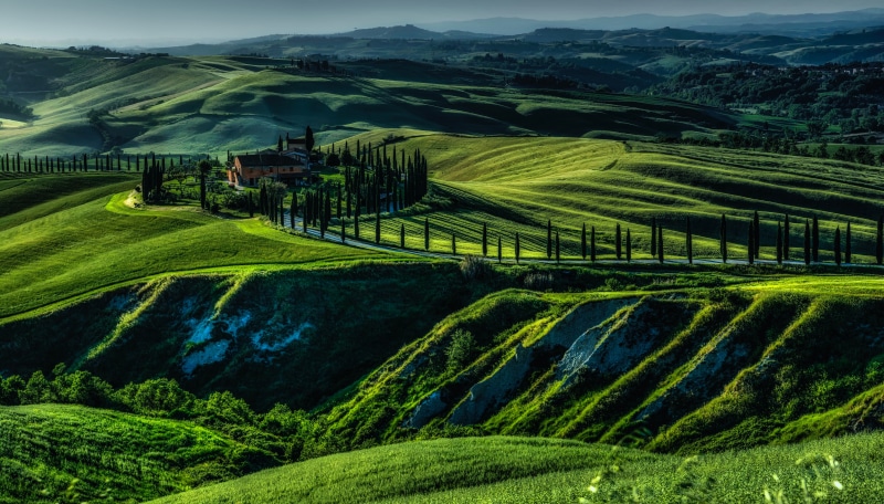 Toscana, Italy Grasslands Scenery
