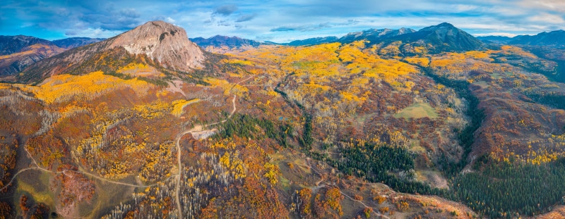 Gunnison National Forest Panorama in Autumn