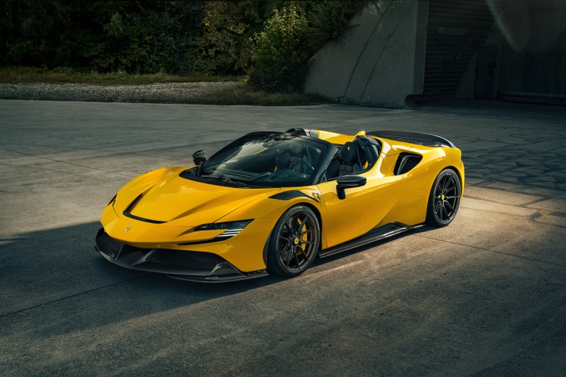 Yellow Novitec SF90 Spider Ferrari Tuning