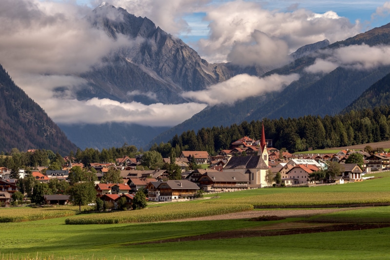 Village in the Dolomites, Italy