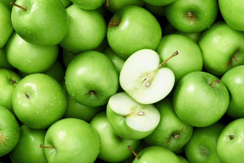 Many green apples
