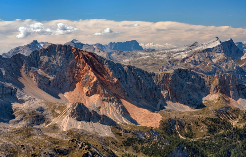 Dolomites Mountains Scenery in Italy