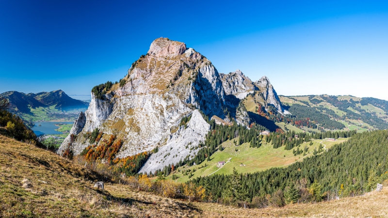 Mountains and Scenery at Holzegg, Switzerland