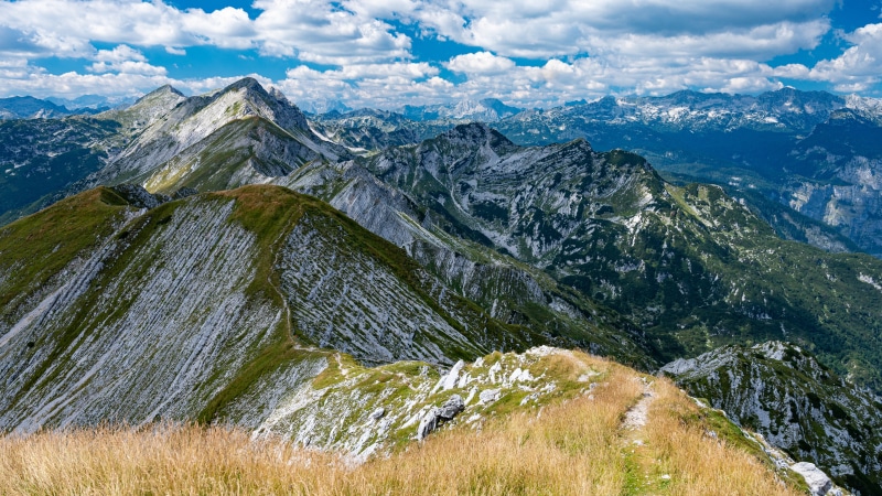 Mountains and Clouds in Tolmin, Slovenia