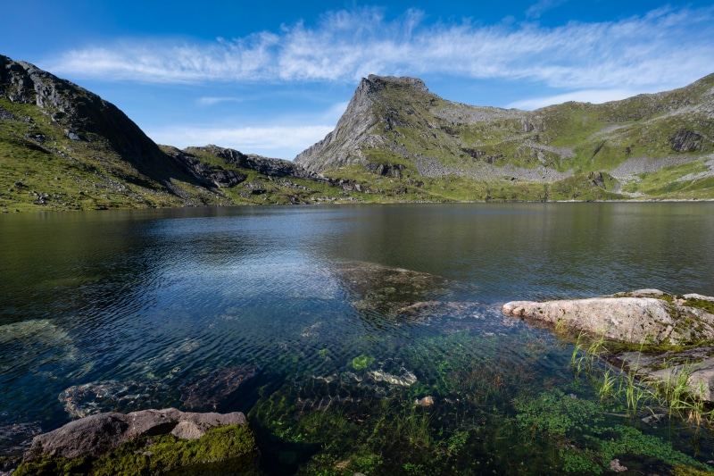 Kvitforsvatnan Lake, Lofoten, Norway