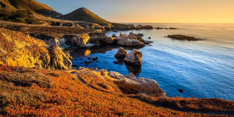 Big Sur Coastline at Sunset, California