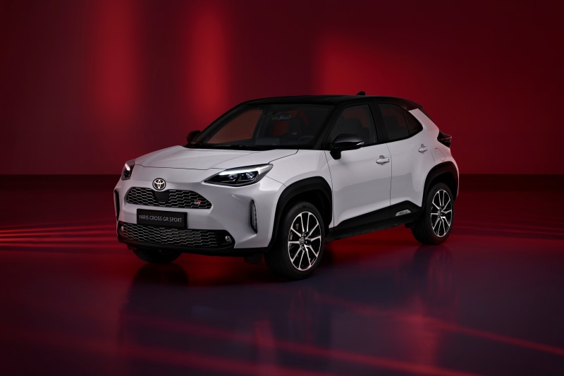 White Toyota Yaris Cross Hybrid GR Sport Crossover