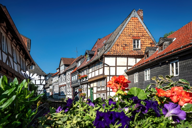 Half-timbered houses in Goslar, Germany
