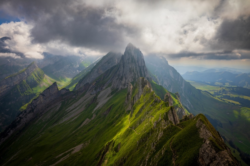 4K Switzerland Mountains Alps Clouds