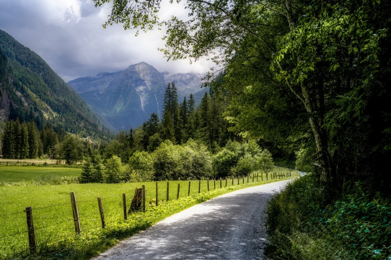 Road through Hohe Tauern National Park, Austria