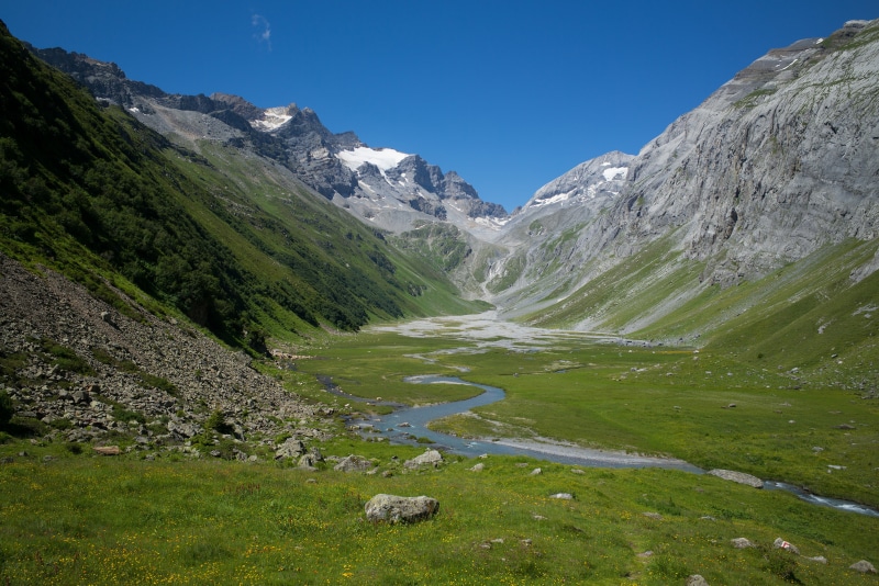 Valley in the Swiss Alps