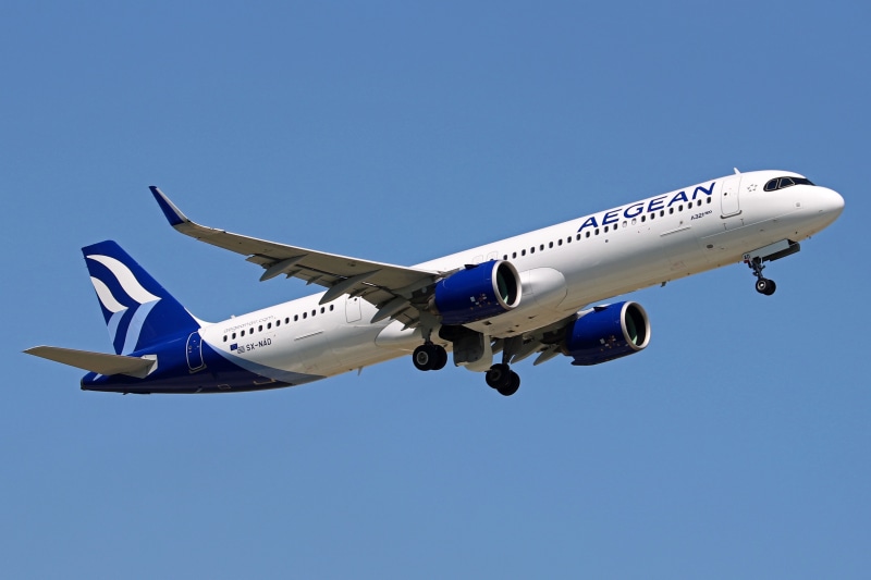 Aegean Airlines Airbus A321-271NX in flight