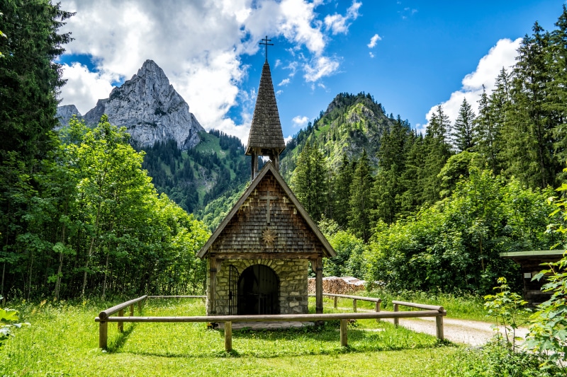 Chapel in the Bavarian Alps, Germany