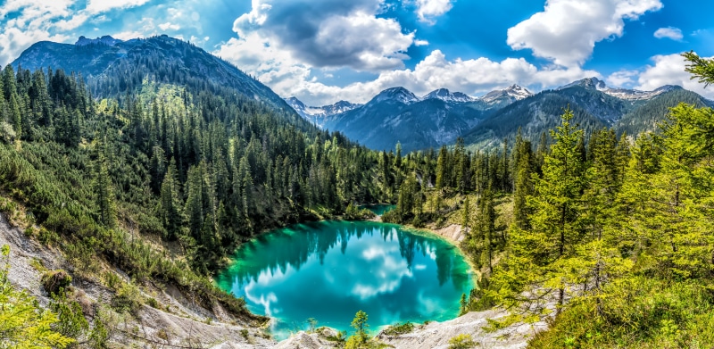 Sieglsee Lake in the Austrian Alps