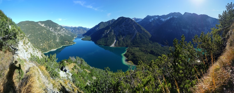 Plansee Lake and Alps Panorama, Austria
