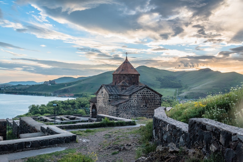 Sevanavank Monastery on Lake Sevan, Armenia