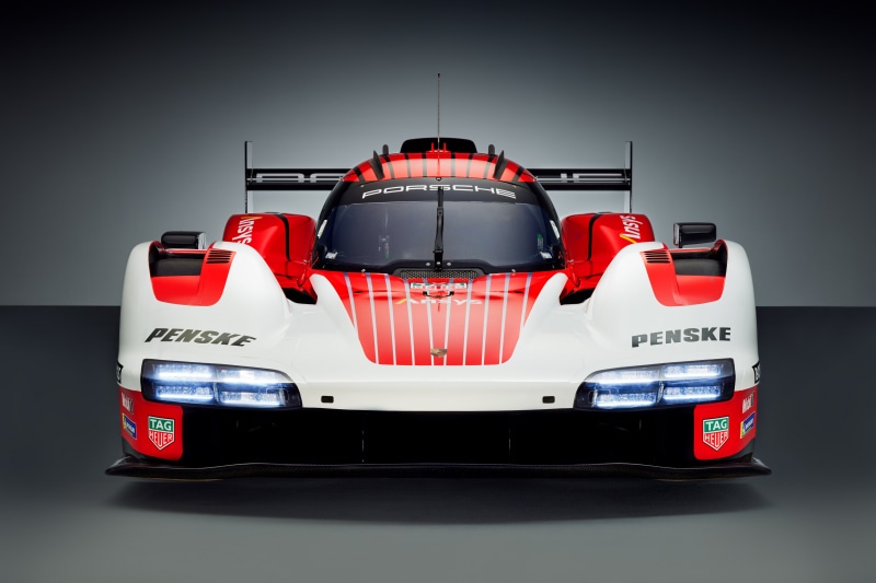 Porsche 963 Prototype Race Car Front View