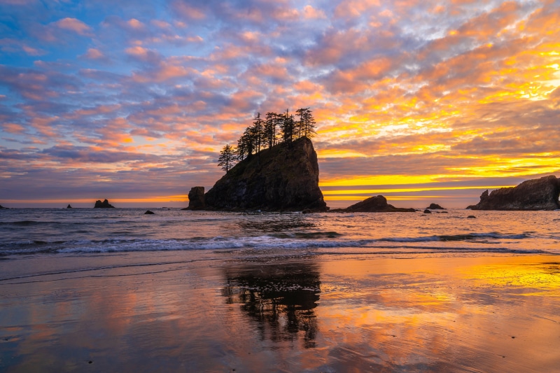 Sunset at Olympic National Park, Washington