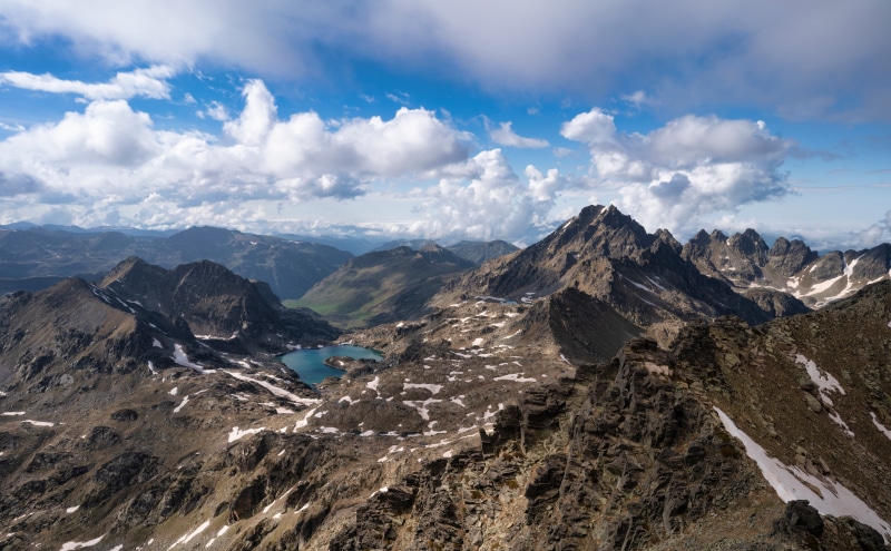 Joclar Lake and Mountains in France