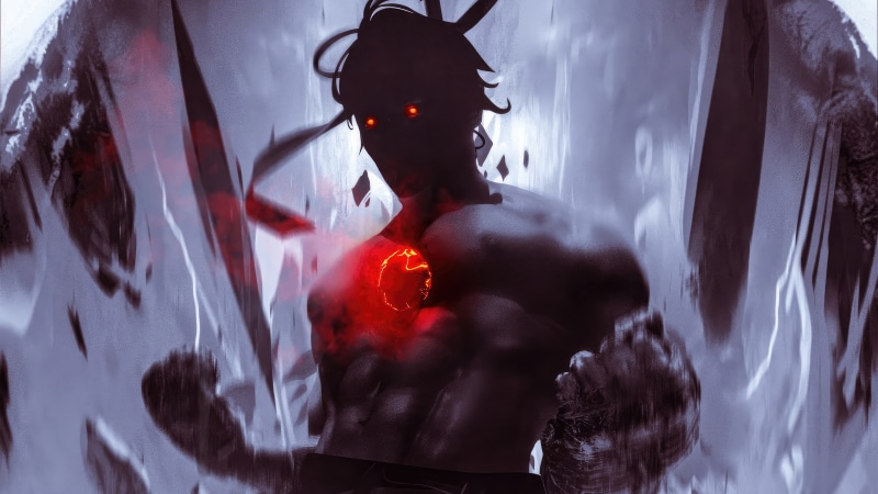 Akuma from Street Fighter with Satsui no Hado