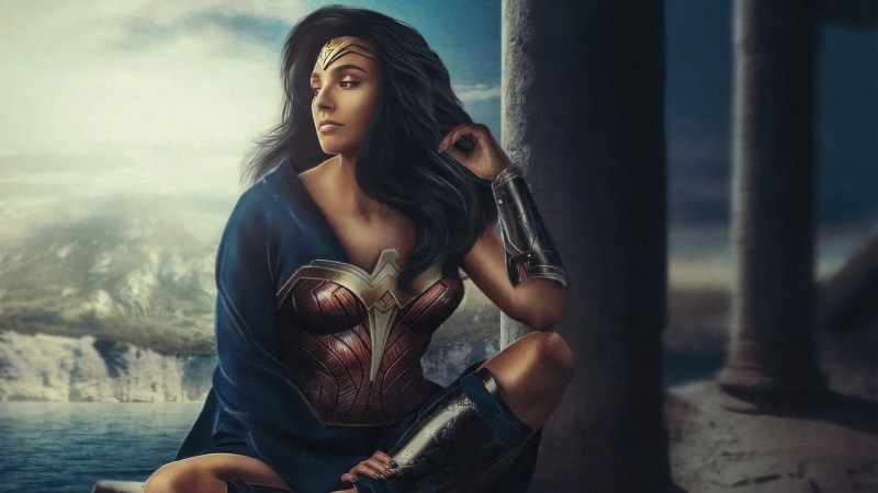 Wonder Woman artwork 4K
