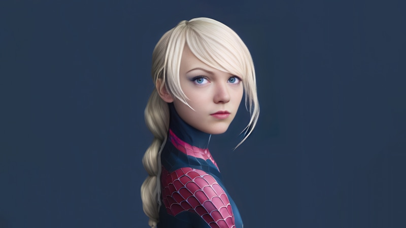Gwen Stacy from Spider-Man Artwork