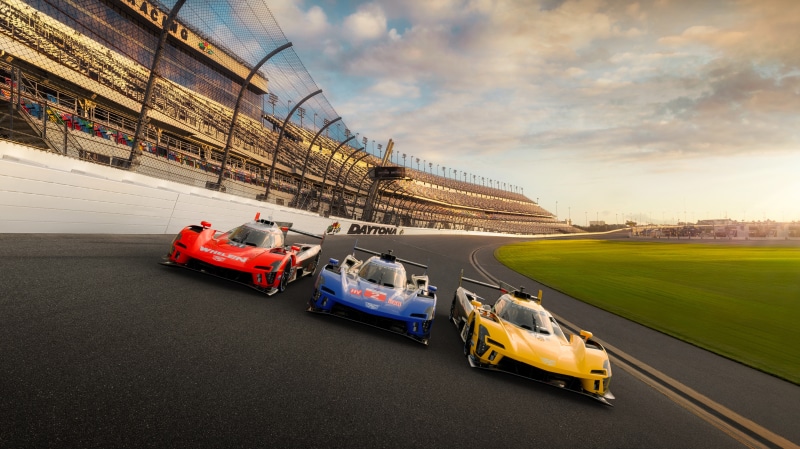 Cadillac V-Series.R race cars at Daytona
