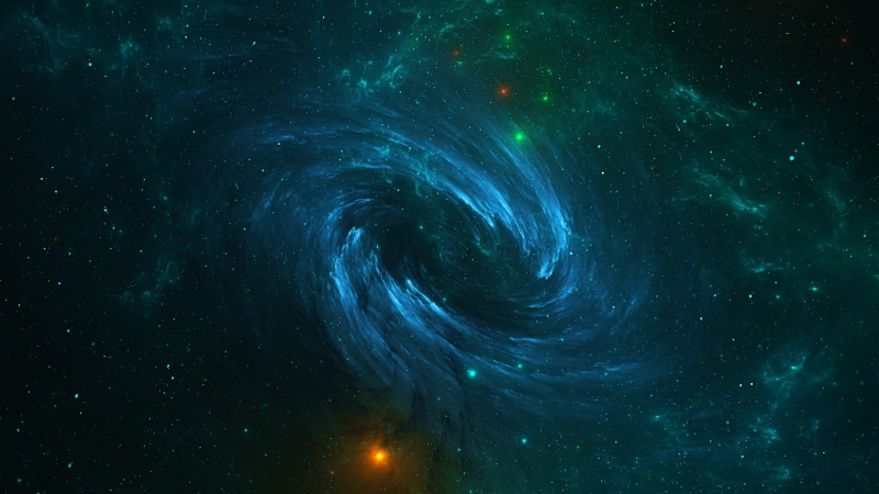 Digital galaxy artwork with stars and nebulae