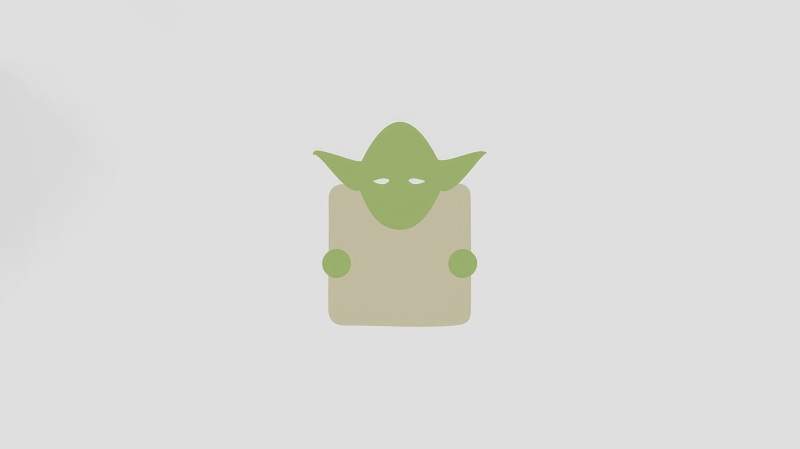 Minimalist Yoda from Star Wars