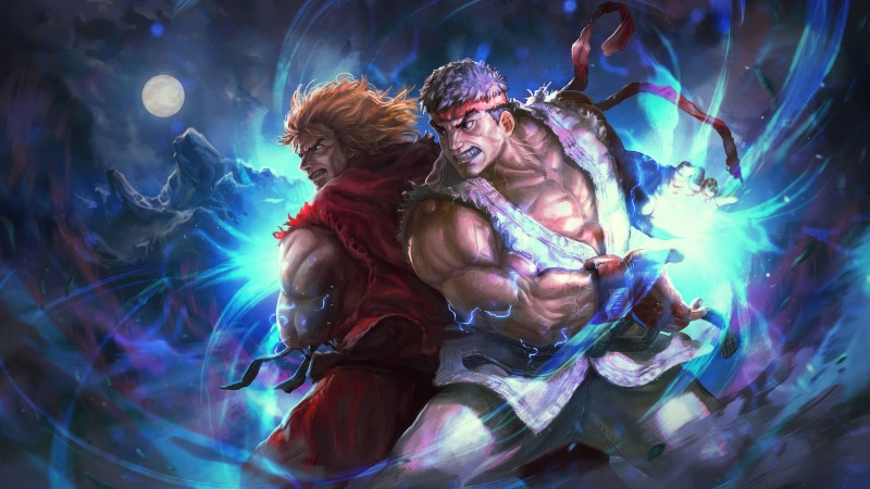Ryu and Ken from Street Fighter 4K