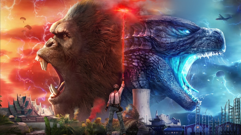 King Kong vs Godzilla in PUBG
