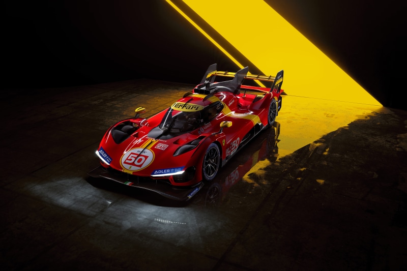 Ferrari 499P race car with number 50