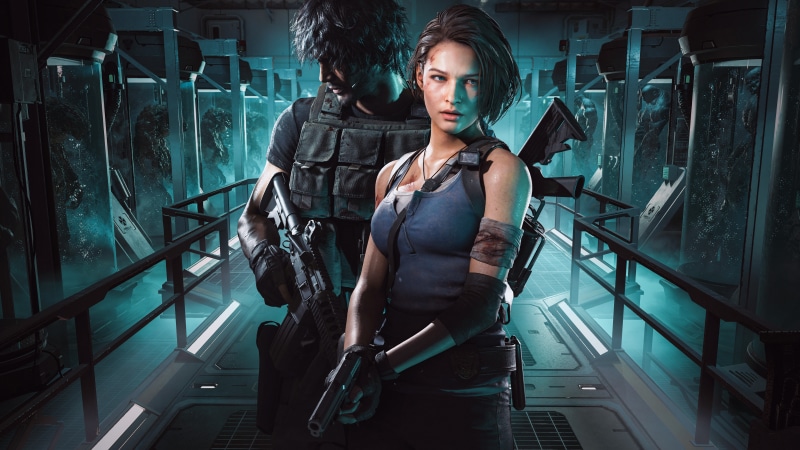 Jill Valentine and Carlos Oliveira from Resident Evil 3
