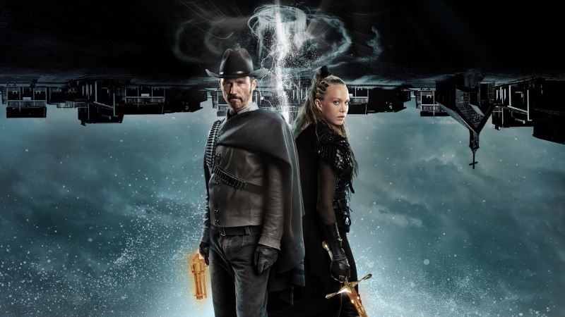 Man and Woman with Guns and Sword