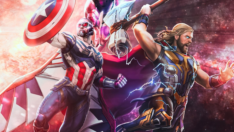 Captain America and Thor from Avengers: The Kang Dynasty