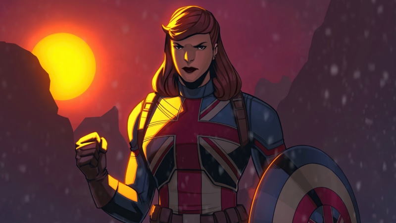 Captain Carter from What If Marvel Animated Series 4K