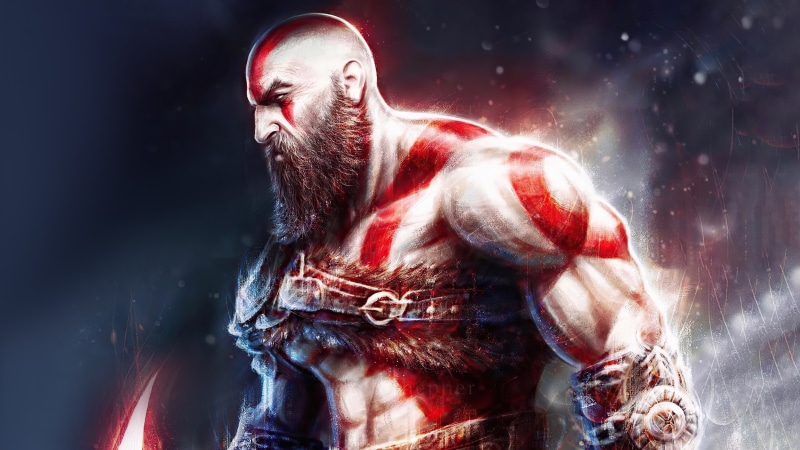 Kratos from God of War 4K