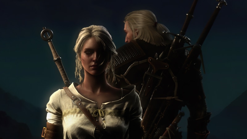 Ciri and Geralt from The Witcher