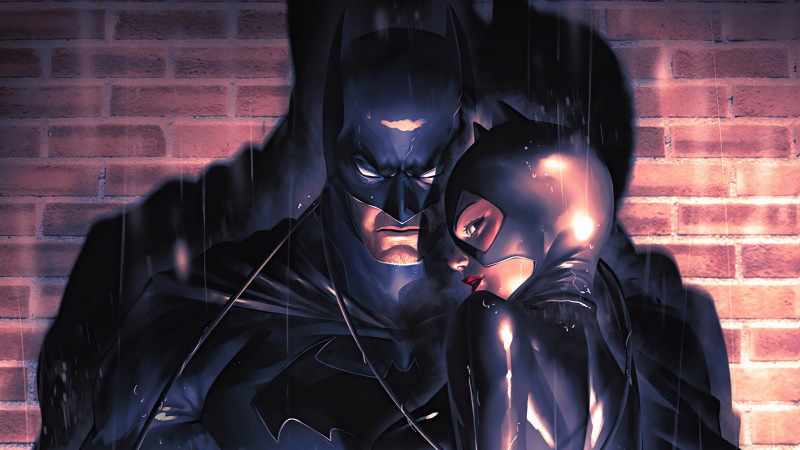 Batman and Catwoman artwork