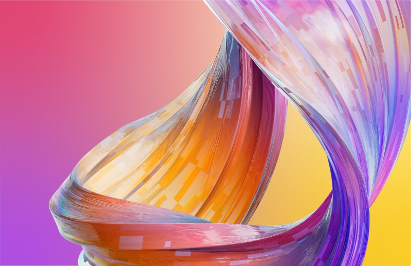 Abstract digital art with swirling colors