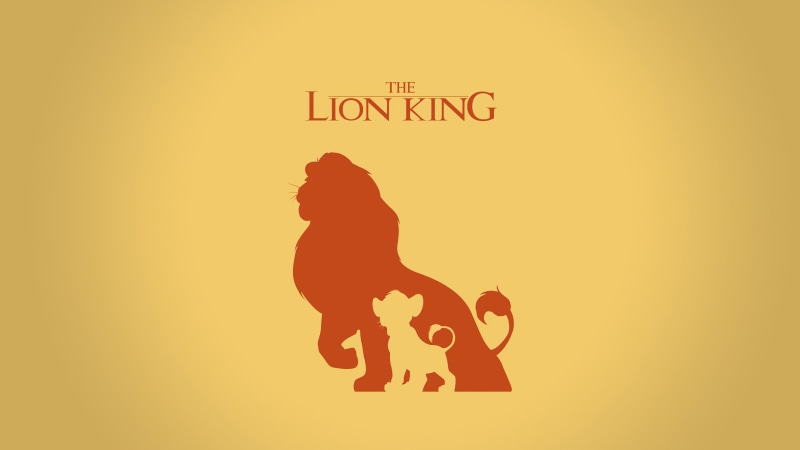 The Lion King minimalist movie poster