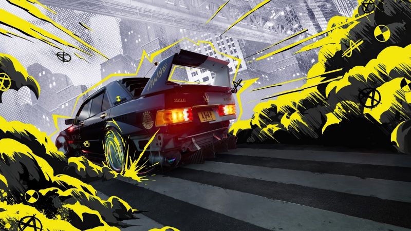 Need for Speed Unbound 4K car drifting