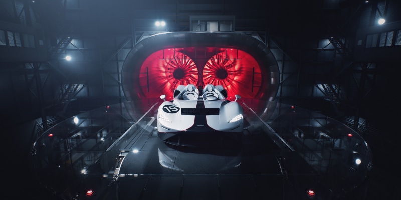 McLaren Elva in wind tunnel 4K