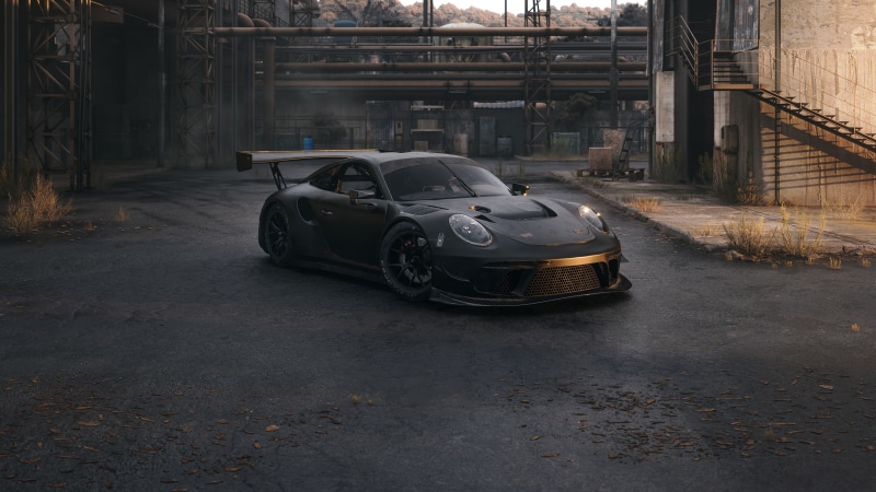 Black Porsche 911 GT3 RS 4K